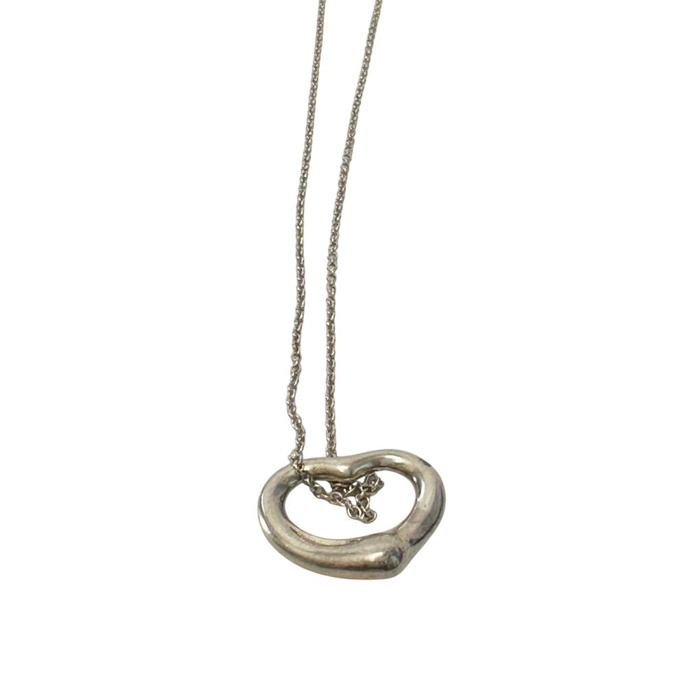 Tiffany & Co. Elsa Peretti Small Open Heart Necklace - Picture 9 of 12